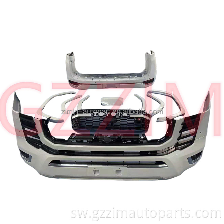 Mbele na nyuma bumper mdomo gari bodykit gari kuboresha sehemu zinazofaa kwa LC300 2021+